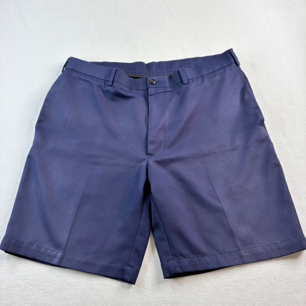 Pro Tour CoolPlay Men's Golf Shorts 36 Blue Performance Regular Fit Flat Front